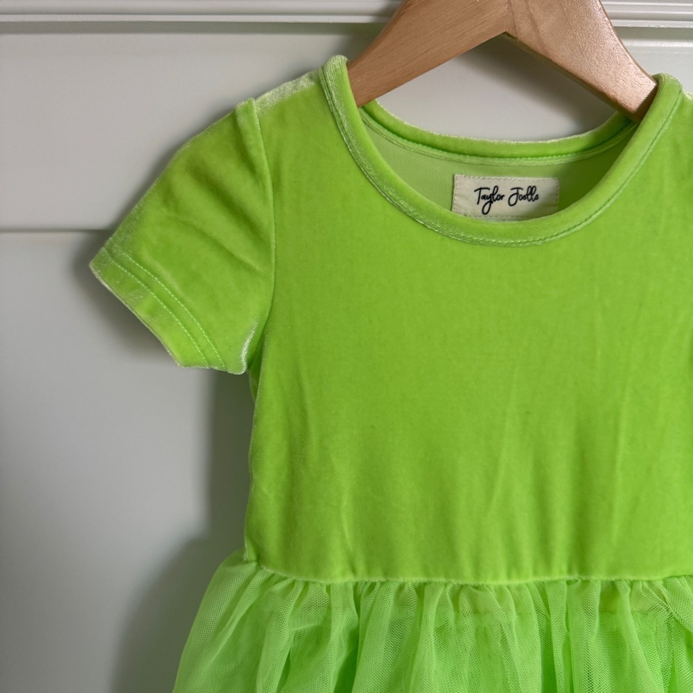 Taylor Joelle Velvet Tinkerbell Dress - Size 3 - Picture 4 of 10